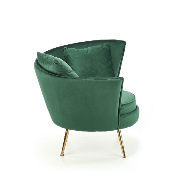 Fotel ALMOND wypoczynkowy ciemny zielony - Halmar