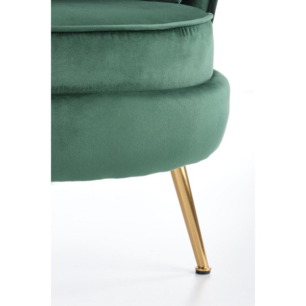 Fotel ALMOND wypoczynkowy ciemny zielony - Halmar