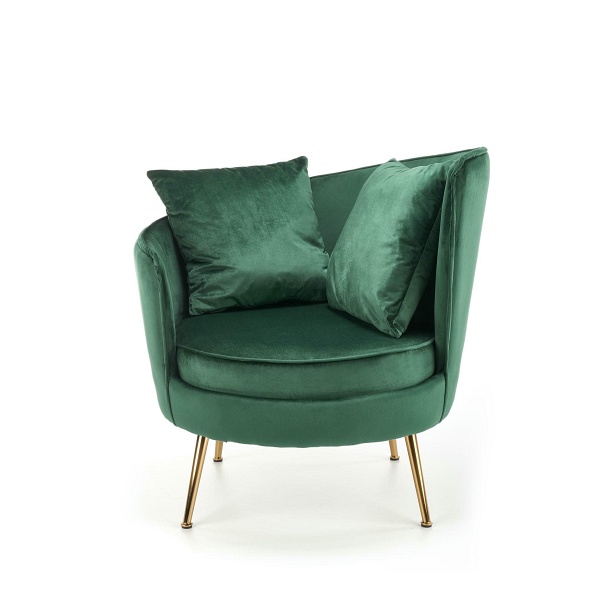 Fotel ALMOND wypoczynkowy ciemny zielony - Halmar