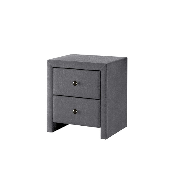 Szafka PRIMA 3 nocna popiel/tkanina velvet - Halmar