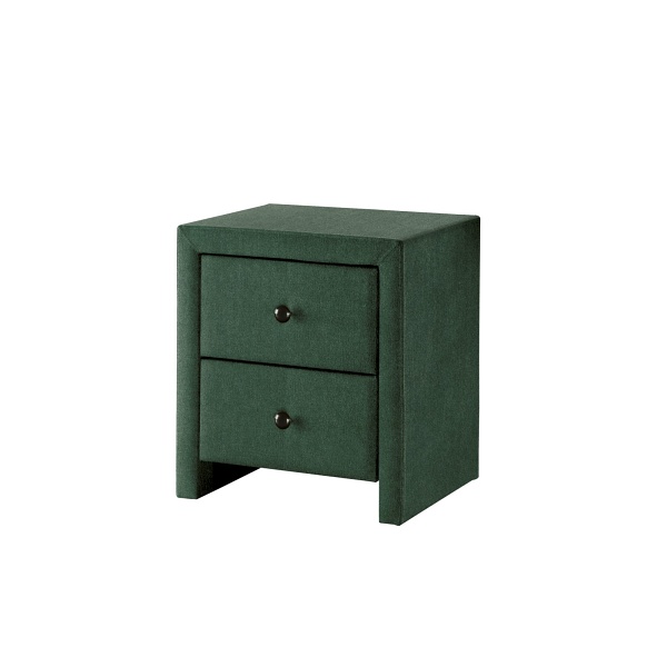 Szafka PRIMA 3 nocna ciemny zielony/tkanina velvet - Halmar