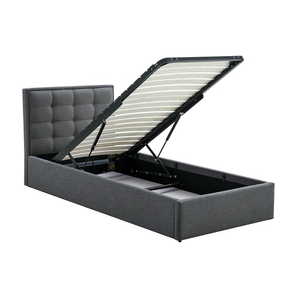 Łóżko PADVA 90cm z pojemnikiem popielaty - Halmar