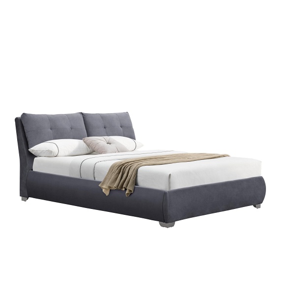Łóżko BRIDGET 160 z pojemnikiem popielaty - Halmar