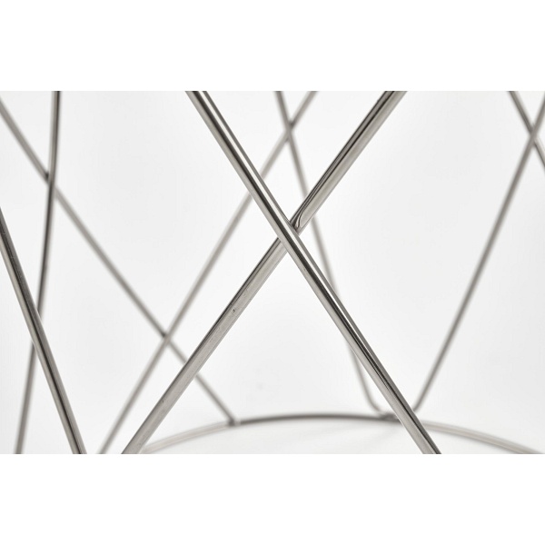 Ława SELENA , stelaż - chrom, szkło - dymiony - Halmar