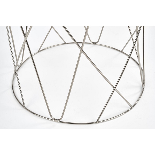 Ława SELENA , stelaż - chrom, szkło - dymiony - Halmar