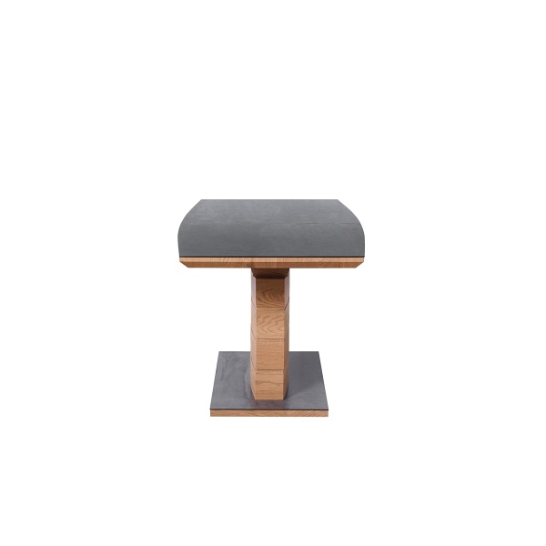 Stół CONCORD rozkładany, blat - dąb złoty / ciemny popiel, noga - dąb złoty - Halmar