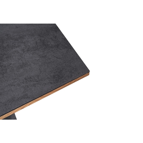 Stół CONCORD rozkładany, blat - dąb złoty / ciemny popiel, noga - dąb złoty - Halmar