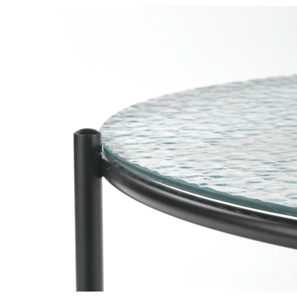 Ława ROSALIA bezbarwny - czarny - Halmar