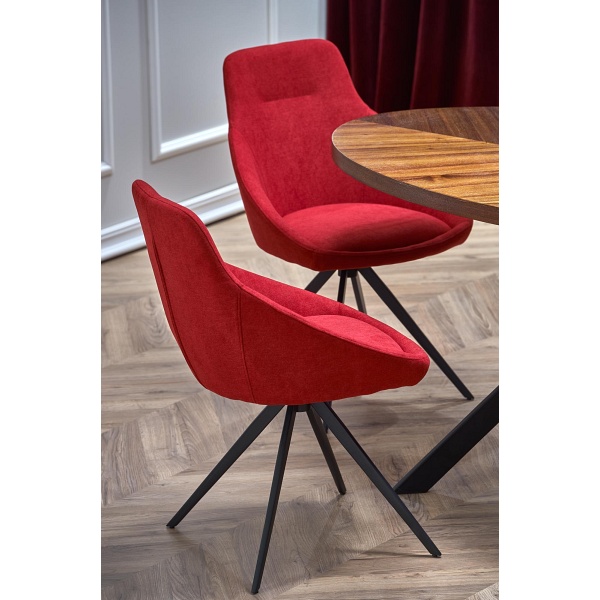 Stół LOCARNO , blat - orzechowy, noga - czarny - Halmar