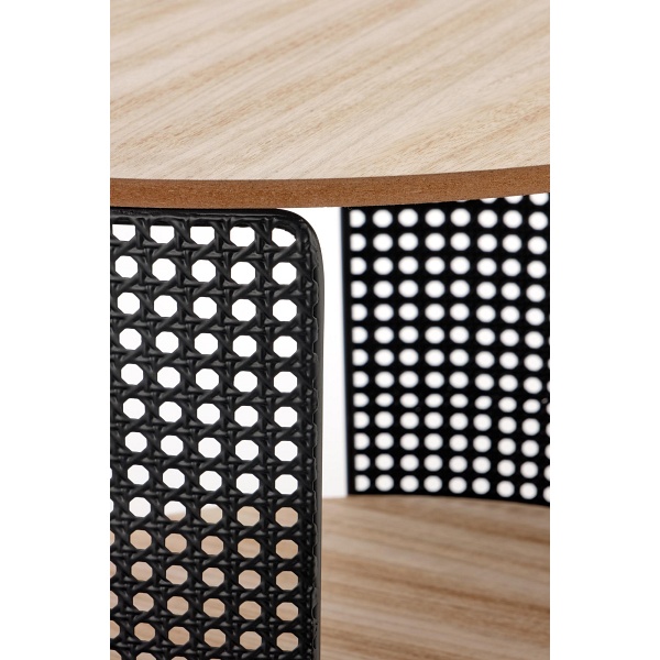 Ława TRAFICA naturalny/czarny - Halmar