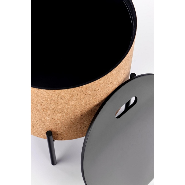 Ława SASHA naturalny/czarny - Halmar