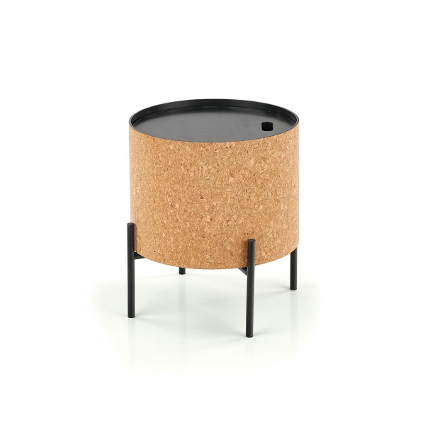 Ława SASHA naturalny/czarny - Halmar