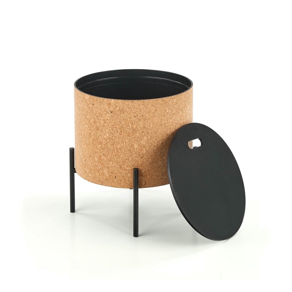 Ława SASHA naturalny/czarny - Halmar