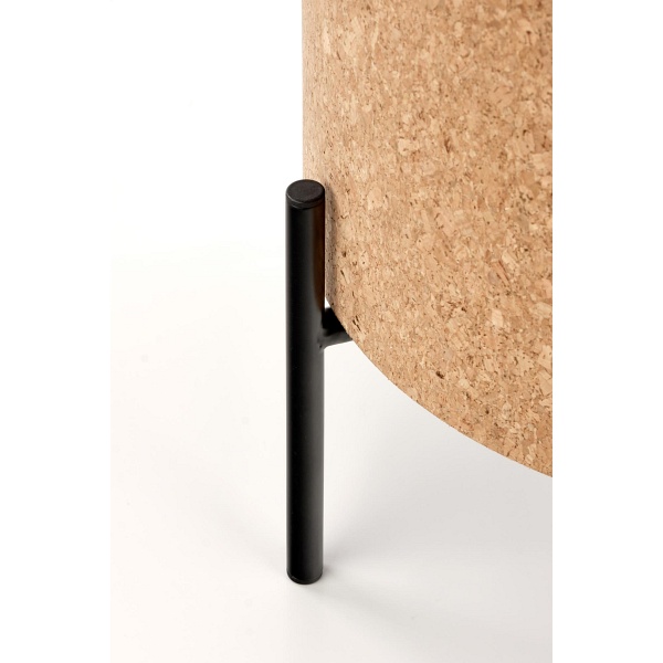 Ława SASHA naturalny/czarny - Halmar