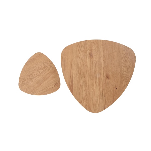 NICEA 2, zestaw 2 ław dąb złoty/czarny - Halmar