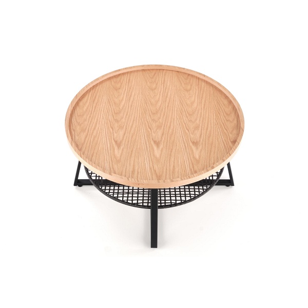 Ława FLORENCE dąb naturalny/czarny - Halmar