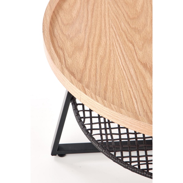 Ława FLORENCE dąb naturalny/czarny - Halmar