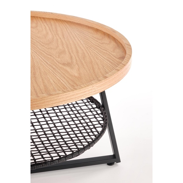 Ława FLORENCE dąb naturalny/czarny - Halmar