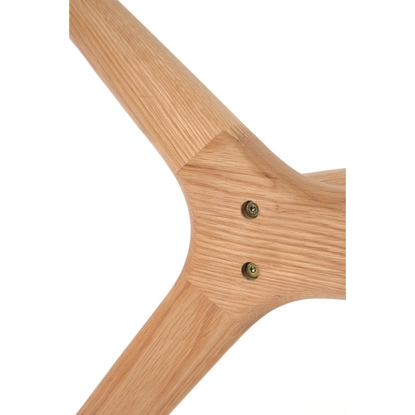 Stół ASHMORE blat - transparentny, noga - naturalny - Halmar