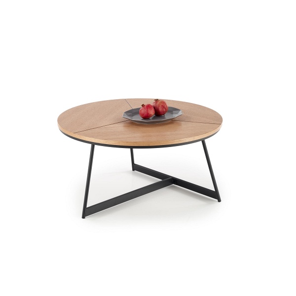 Ława KARIDA dąb naturalny/czarny - Halmar