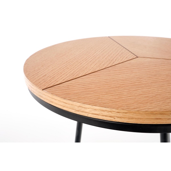 Ława KARIDA-S dąb naturalny/czarny - Halmar