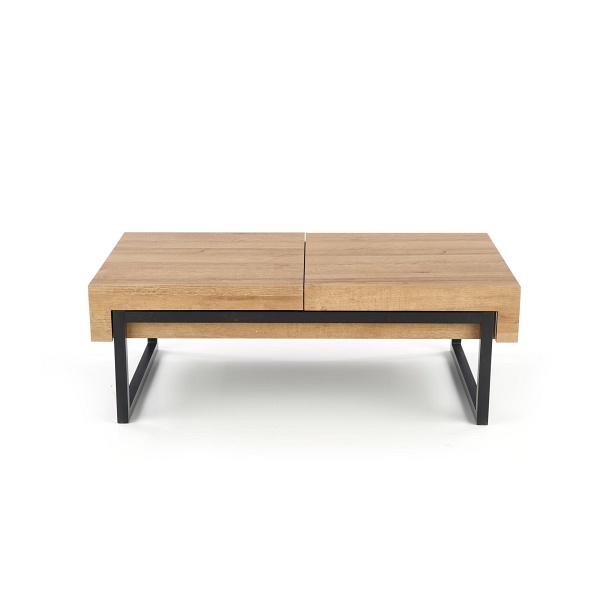 Ława CLARA dąb złoty/czarny - Halmar