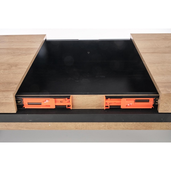 Ława CLARA dąb złoty/czarny - Halmar