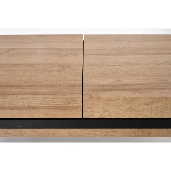 Ława CLARA dąb złoty/czarny - Halmar