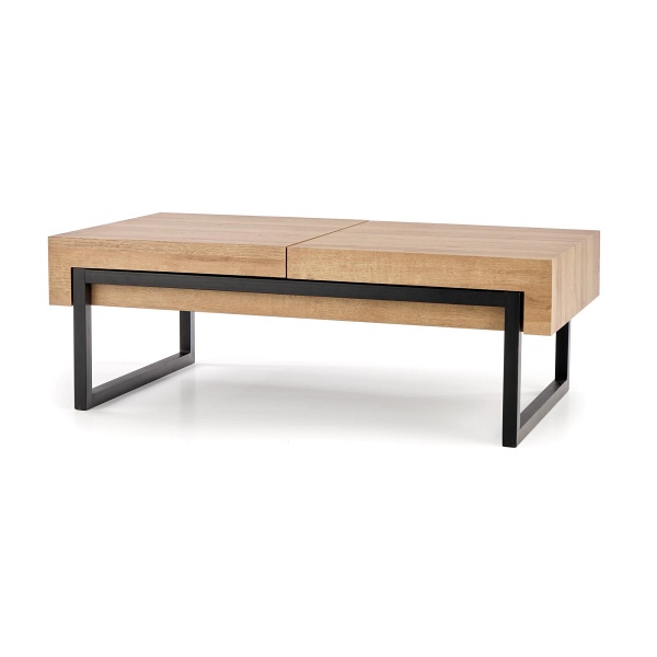 Ława CLARA dąb złoty/czarny - Halmar