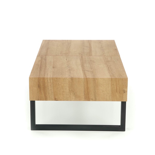 Ława CLARA dąb złoty/czarny - Halmar