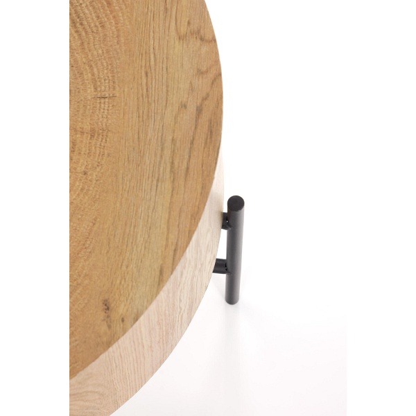 Ława BROOKLYN-S dąb naturalny/czarny - Halmar