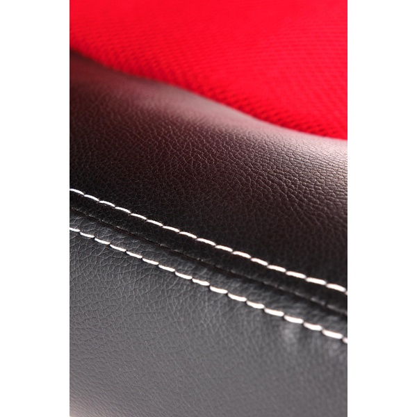 Fotel BERKEL gabinetowy czarno-czerwony - Halmar