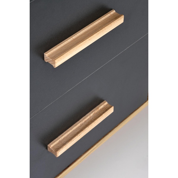 Biurko SERGIO XL antracyt / d.wotan - Halmar