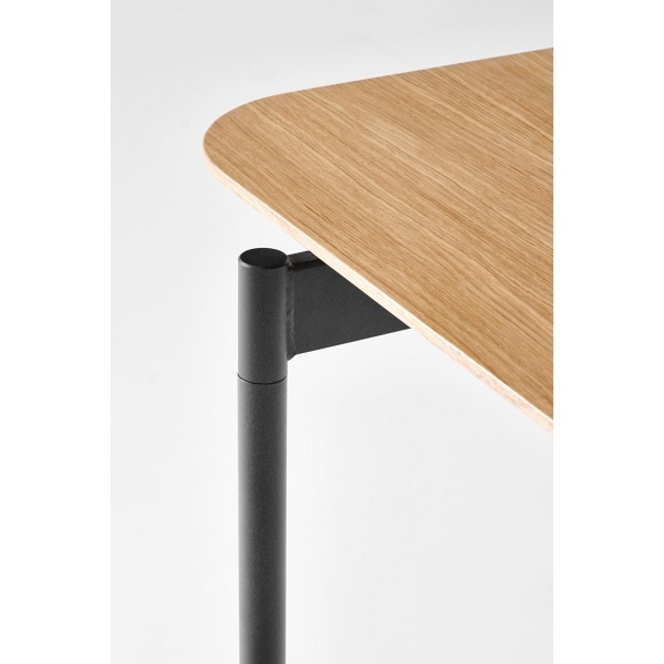 Stół SMART dąb naturalny/czarny - Halmar