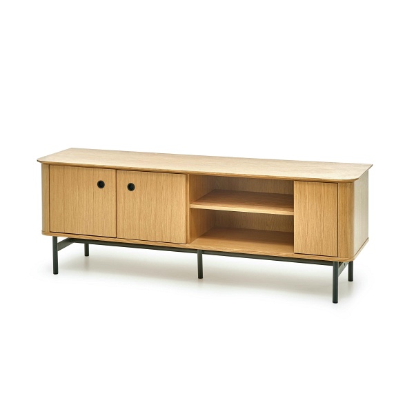 Rtv SMART szafka -1 dąb naturalny/czarny - Halmar