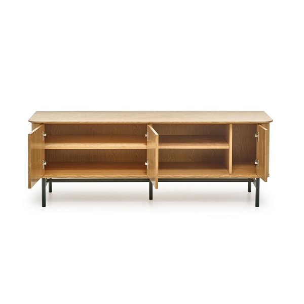 Rtv SMART szafka -1 dąb naturalny/czarny - Halmar