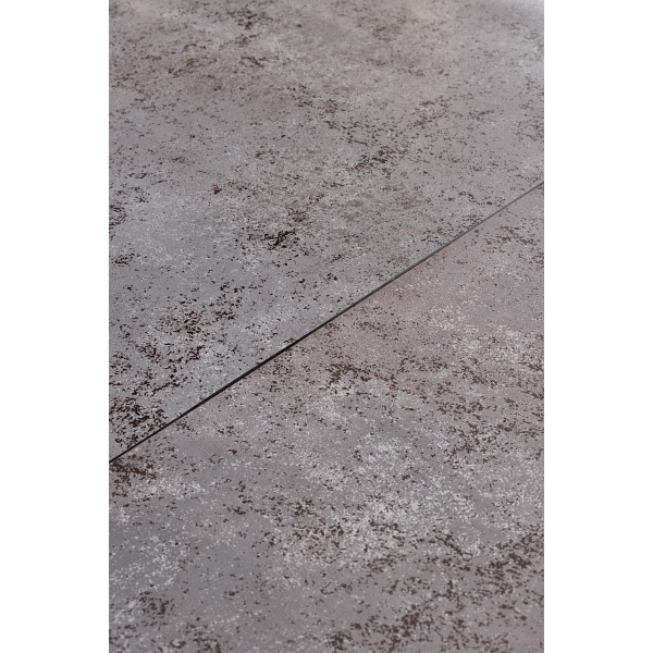 Stół MARTIN rozkładany blat - ciemny popiel, noga - czarny - Halmar