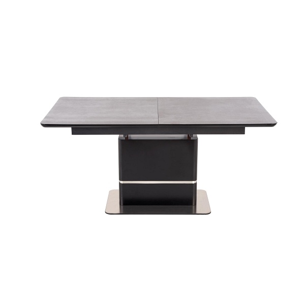 Stół MARTIN rozkładany blat - ciemny popiel, noga - czarny - Halmar