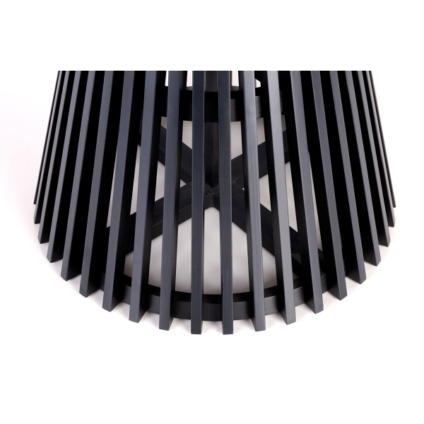 Stół MIYAKI blat - dąb naturalny, noga - czarny - Halmar