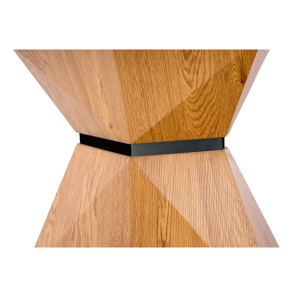 Stół DIAMOND rozkładany blat - dąb złoty, noga - dąb złoty - Halmar