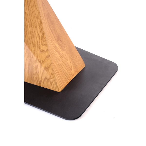 Stół DIAMOND rozkładany blat - dąb złoty, noga - dąb złoty - Halmar