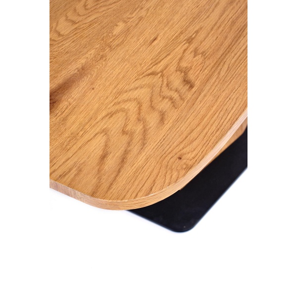 Stół DIAMOND rozkładany blat - dąb złoty, noga - dąb złoty - Halmar