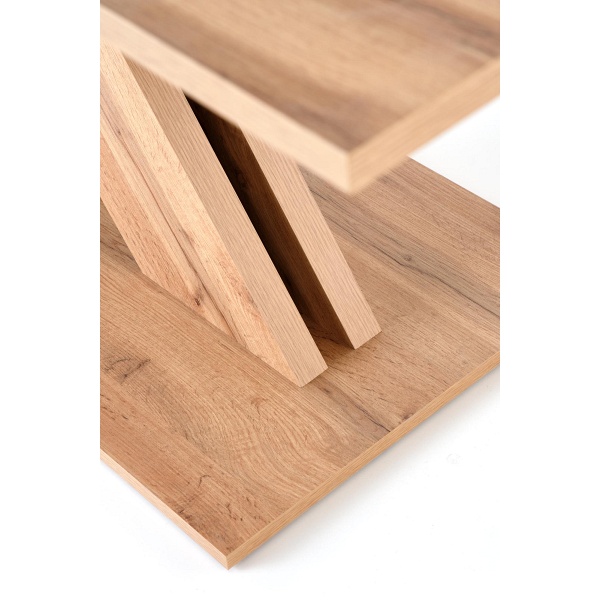 Stół XARELTO rozkładany dąb wotan - czarny - Halmar