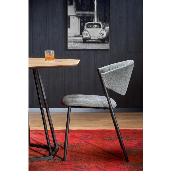 Stół HERMAN blat - naturalny, noga - czarny - Halmar