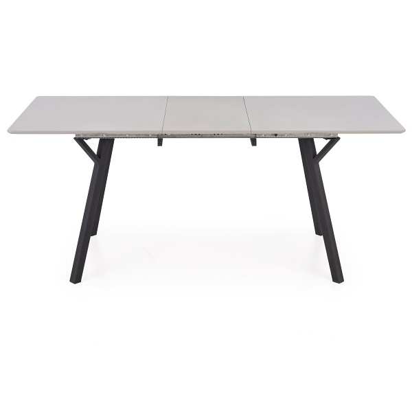 Stół BALROG 2 rozkładany blat - jasny popiel, nogi - czarny - Halmar