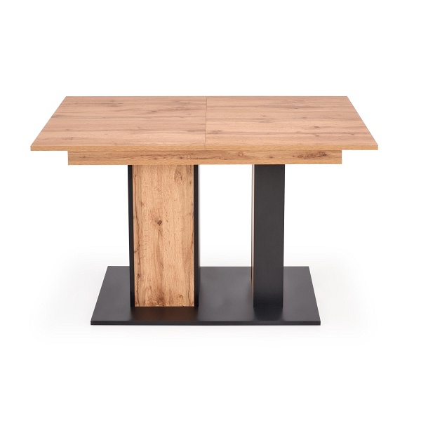 Stół DOLOMIT rozkładany dąb wotan - czarny - Halmar