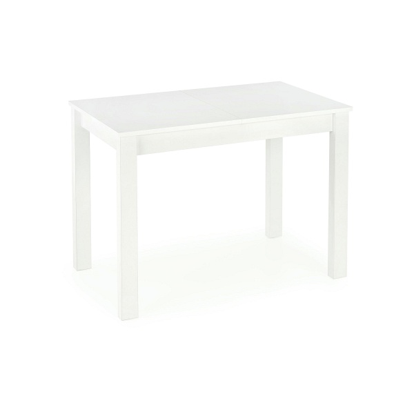 Stół GINO rozkładany blat - biały, nogi - biały - Halmar
