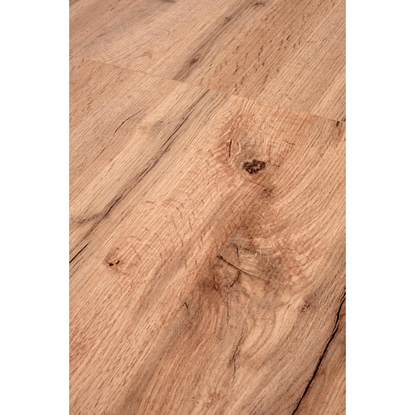 Stół GINO rozkładany blat - dąb wotan, nogi - czarny - Halmar