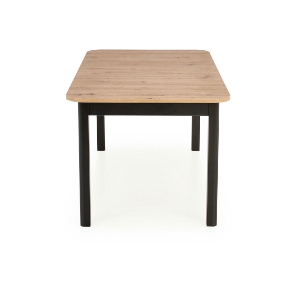 Stół FLORIAN rozkładany blat - dąb artisan, nogi - czarny - Halmar