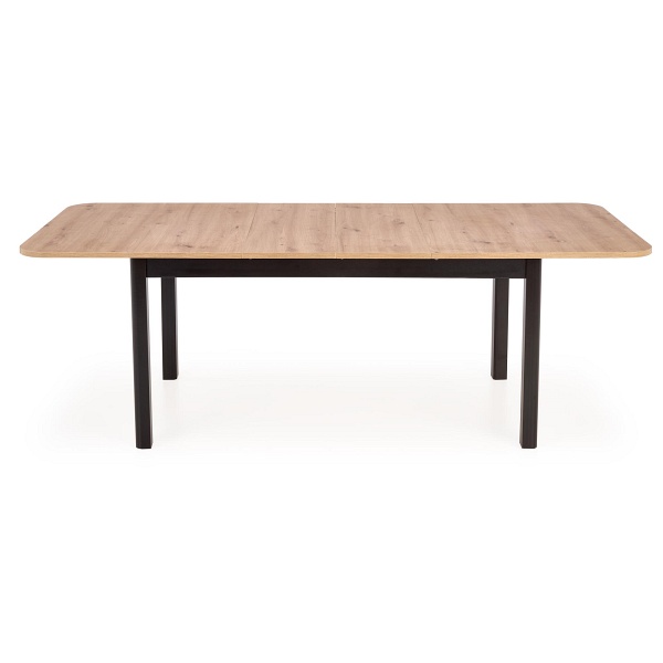 Stół FLORIAN rozkładany blat - dąb artisan, nogi - czarny - Halmar